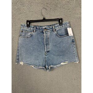 ONeill Womens Lanisa Light Wash Distressed Denim Shorts Size 31 New With Tags